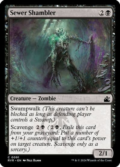 Sewer Shambler Ravnica Remastered Magic card