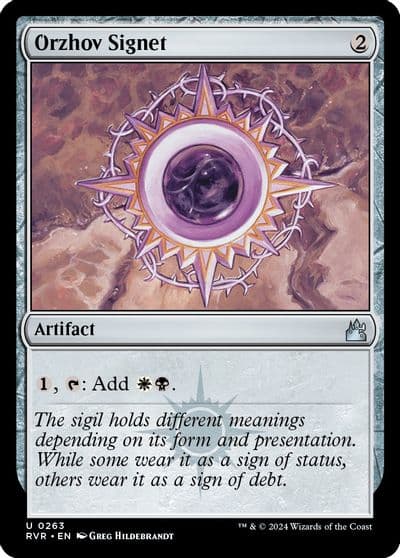 Orzhov Signet Ravnica Remastered Magic card