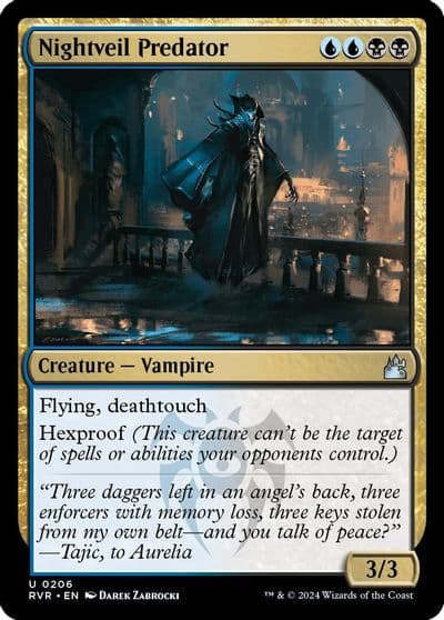 Nightveil Predator Ravnica Remastered Magic card