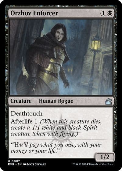 Orzhov Enforcer Ravnica Remastered Magic card
