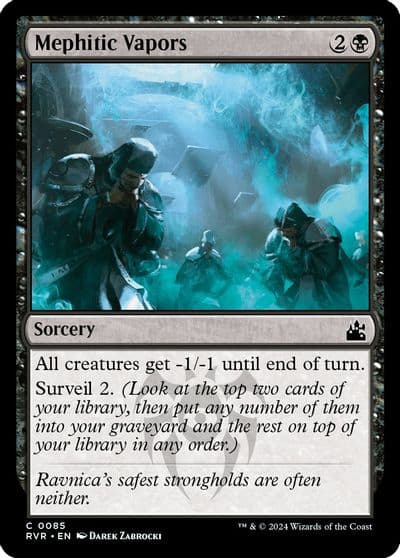 Mephitic Vapors Ravnica Remastered Magic card