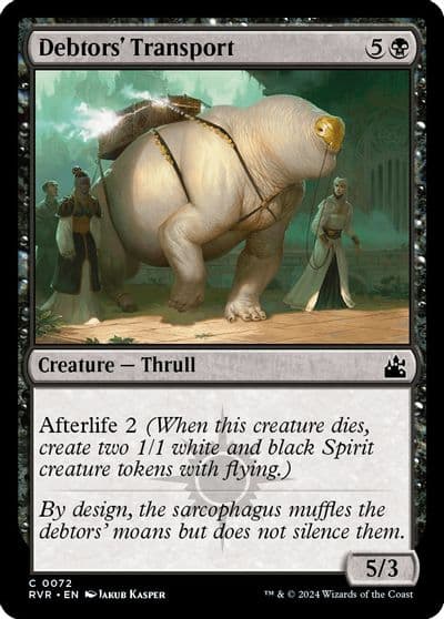Debtors Transport Ravnica Remastered Magic card