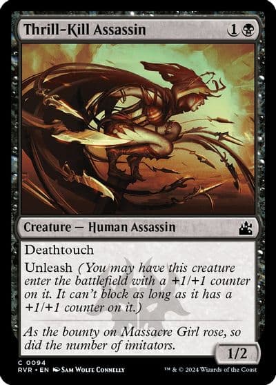 Thrill Kill Assassin Ravnica Remastered Magic card