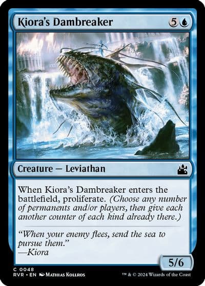 Kioras Dambreaker Ravnica Remastered Magic card