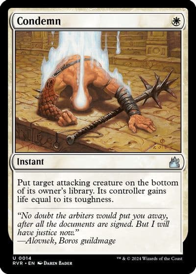 Condemn Ravnica Remastered Magic card