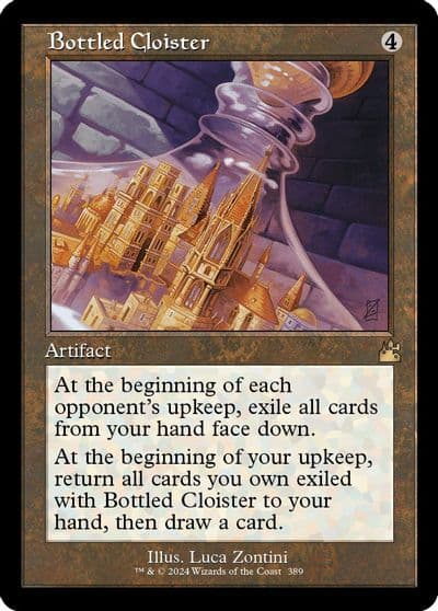 Bottled Cloister Retro Frame Ravnica Remastered Magic card