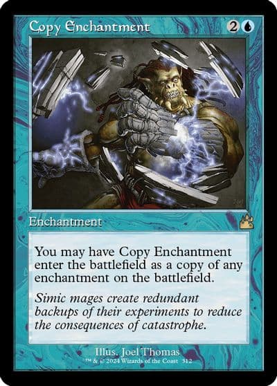 Copy Enchantment Retro Frame Ravnica Remastered Magic card