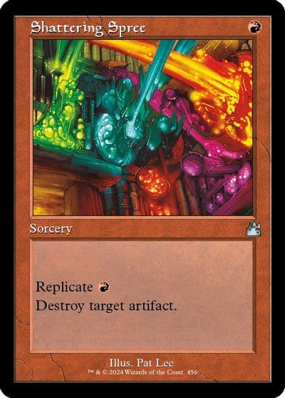 Shattering Spree Retro Frame Ravnica Remastered Magic card