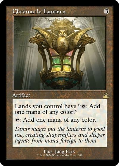 Chromatic Lantern Retro Frame Ravnica Remastered Magic card