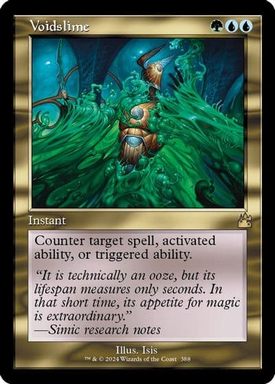 Voidslime Retro Frame Ravnica Remastered Magic card