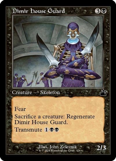 Dimir House Guard Retro Frame Ravnica Remastered Magic card