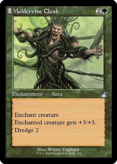 Moldervine Cloak Retro Frame Ravnica Remastered Magic card