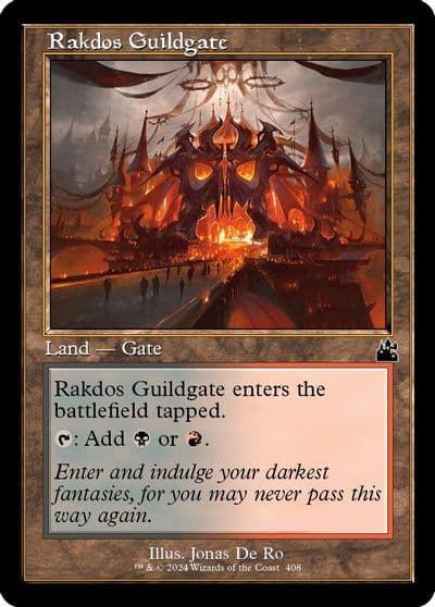 Rakdos Guildgate Retro Frame Ravnica Remastered Magic card