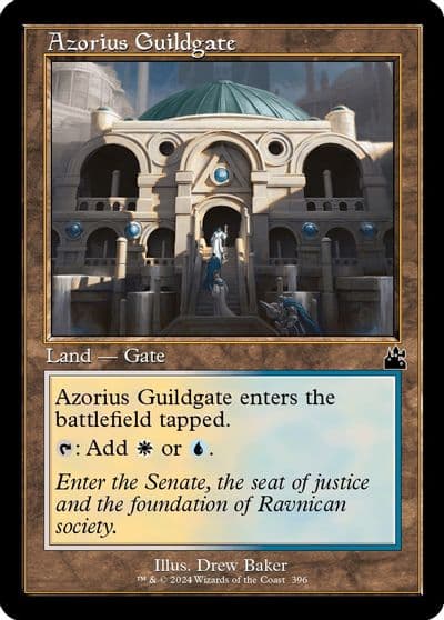 Azorius Guildgate Retro Frame Ravnica Remastered Magic card