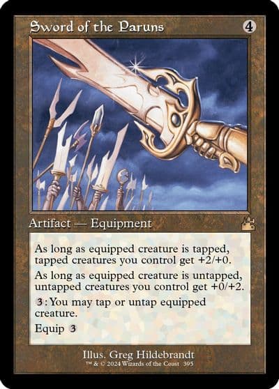 Sword of the Paruns Retro Frame Ravnica Remastered Magic card