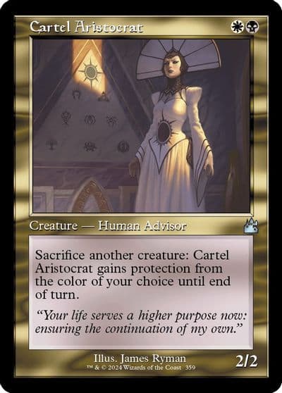 Cartel Aristocrat Retro Frame Ravnica Remastered Magic card