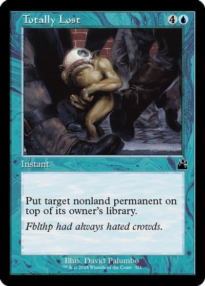 Totally Lost Retro Frame Ravnica Remastered Magic card