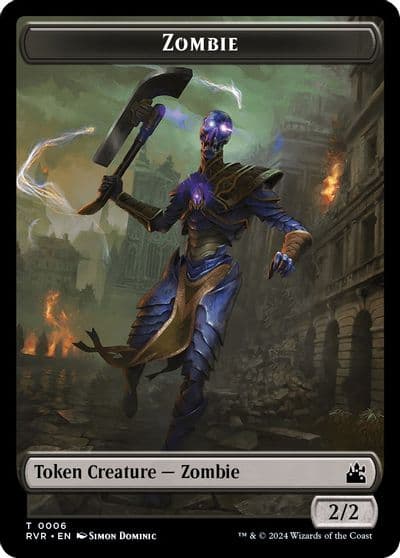 Zombie Token Ravnica Remastered Magic card