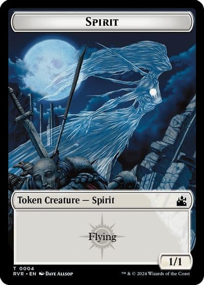 Spirit Token 0004 Ravnica Remastered Magic card