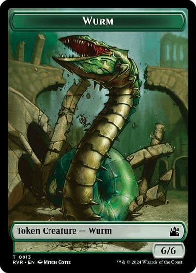 Wurm Token Ravnica Remastered Magic card