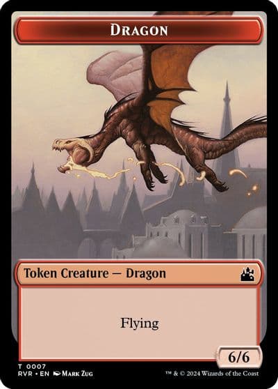 Dragon Token Ravnica Remastered Magic card