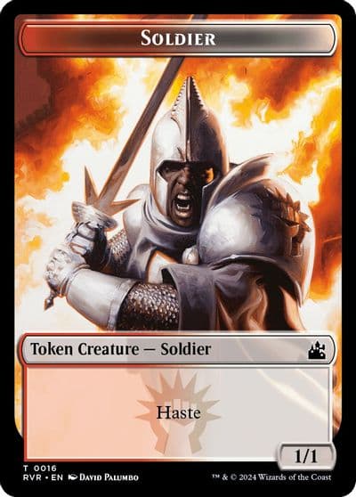 Soldier Token Ravnica Remastered Magic card