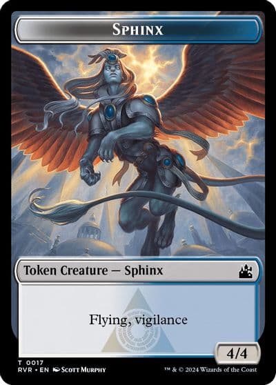 Sphinx Token Ravnica Remastered Magic card