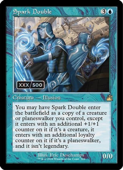Spark Double Retro Frame Serial Numbered Ravnica Remastered Magic card
