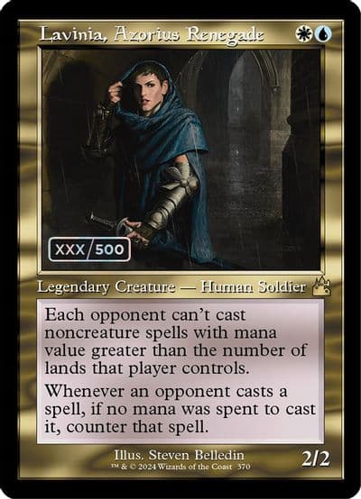 Lavinia Azorius Renegade Retro Frame Serial Numbered Ravnica Remastered Magic card