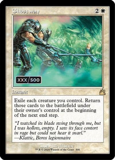 Ghostway Retro Frame Serial Numbered Ravnica Remastered Magic card