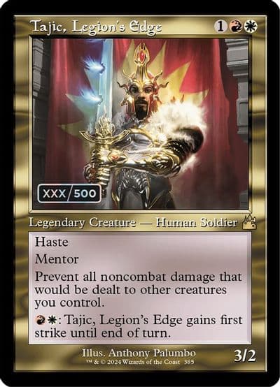 Tajic Legions Edge Retro Frame Serial Numbered Ravnica Remastered Magic card
