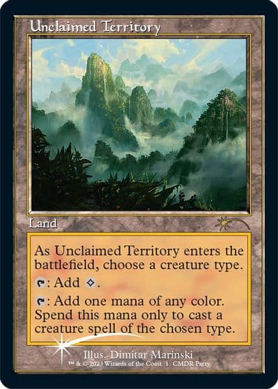 Unclaimed Territory Retro Frame WPN & Gateway Promos Magic card
