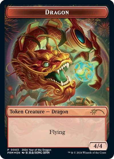 Dragon Token Year of the Dragon 2024 Standard Showdown Promos Magic card