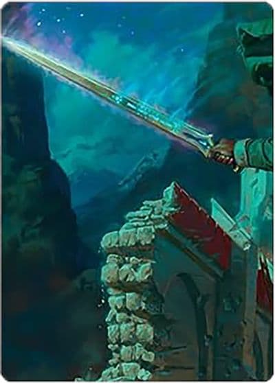 Anduril Narsil Reforged Art Card Art Series: Universes Beyond: The Lord of the Rings: Tales of Middle-earth Magic card