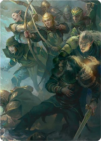 Galadhrim Brigade Art Card Art Series: Universes Beyond: The Lord of the Rings: Tales of Middle-earth Magic card