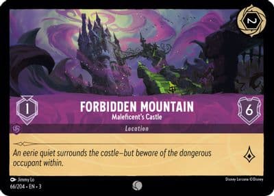 Forbidden Mountain Maleficents Castle Into the Inklands Lorcana card