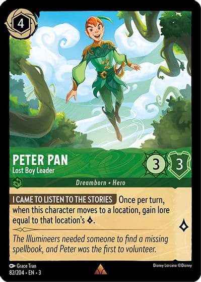 Peter Pan Lost Boy Leader Into the Inklands Lorcana card