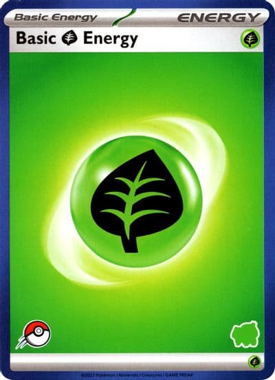 Basic Grass Energy (Blue Border) My First Battle Pokemon card