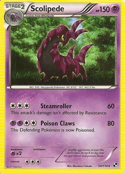 Scolipede (Cracked Ice Holo) Blister Exclusives Pokemon card