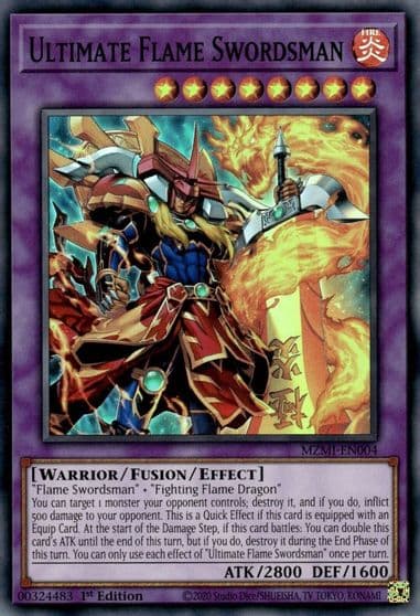 Ultimate Flame Swordsman Maze of Millennia Yu-Gi-Oh! card