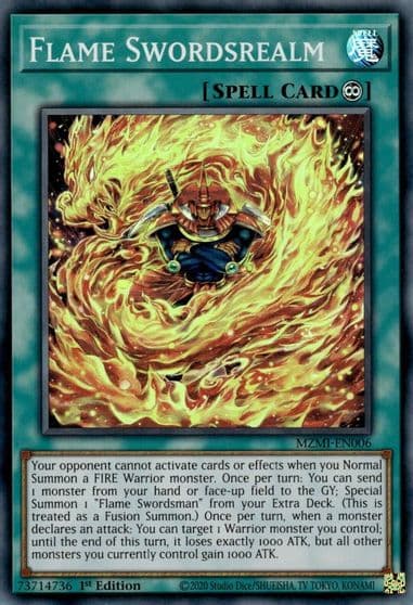 Flame Swordsrealm Maze of Millennia Yu-Gi-Oh! card