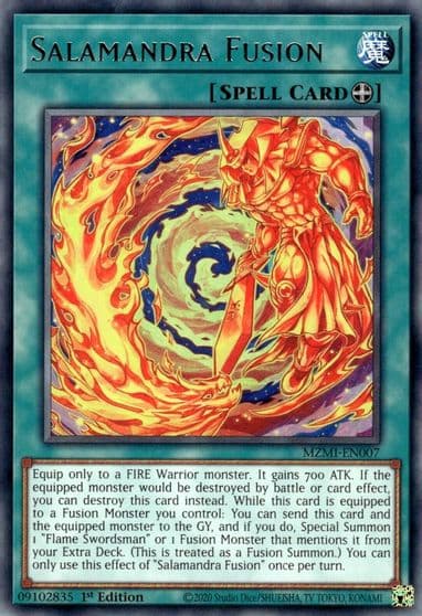 Salamandra Fusion Maze of Millennia Yu-Gi-Oh! card