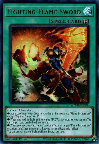 Fighting Flame Sword Maze of Millennia Yu-Gi-Oh! card