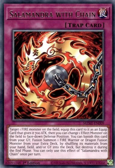Salamandra with Chain Maze of Millennia Yu-Gi-Oh! card