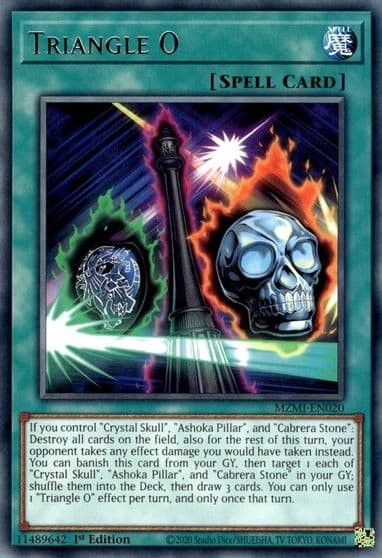 Triangle O Maze of Millennia Yu-Gi-Oh! card