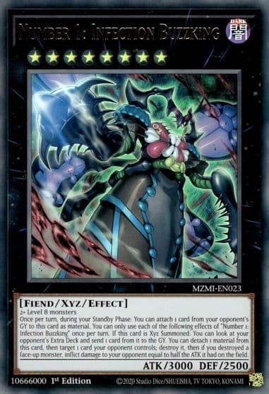 Number 1 Infection Buzzking Maze of Millennia Yu-Gi-Oh! card