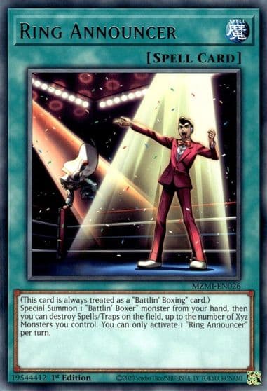 Ring Announcer Maze of Millennia Yu-Gi-Oh! card