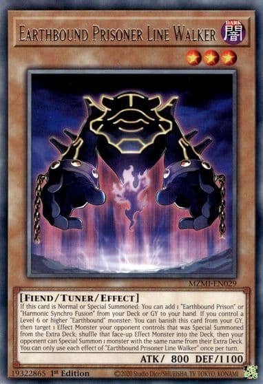 Earthbound Prisoner Line Walker Maze of Millennia Yu-Gi-Oh! card