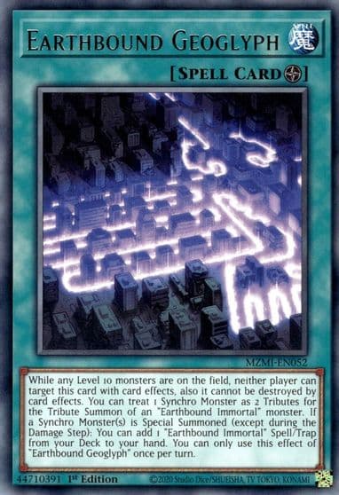 Earthbound Geoglyph Maze of Millennia Yu-Gi-Oh! card