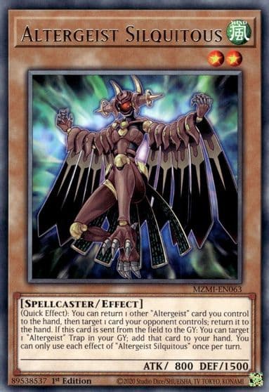 Altergeist Silquitous Maze of Millennia Yu-Gi-Oh! card